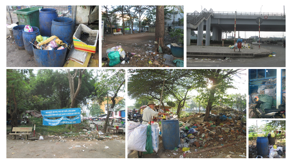 Trash in the slum